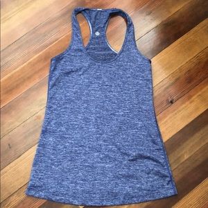 Blue lululemon tank top